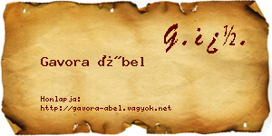 Gavora Ábel névjegykártya